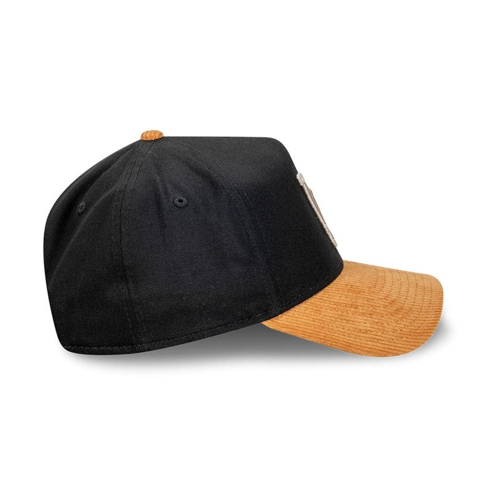New Era 9FORTY Premium Cord Visor A-Frame Snapback Los Angeles Dodgers - Black / Wheat