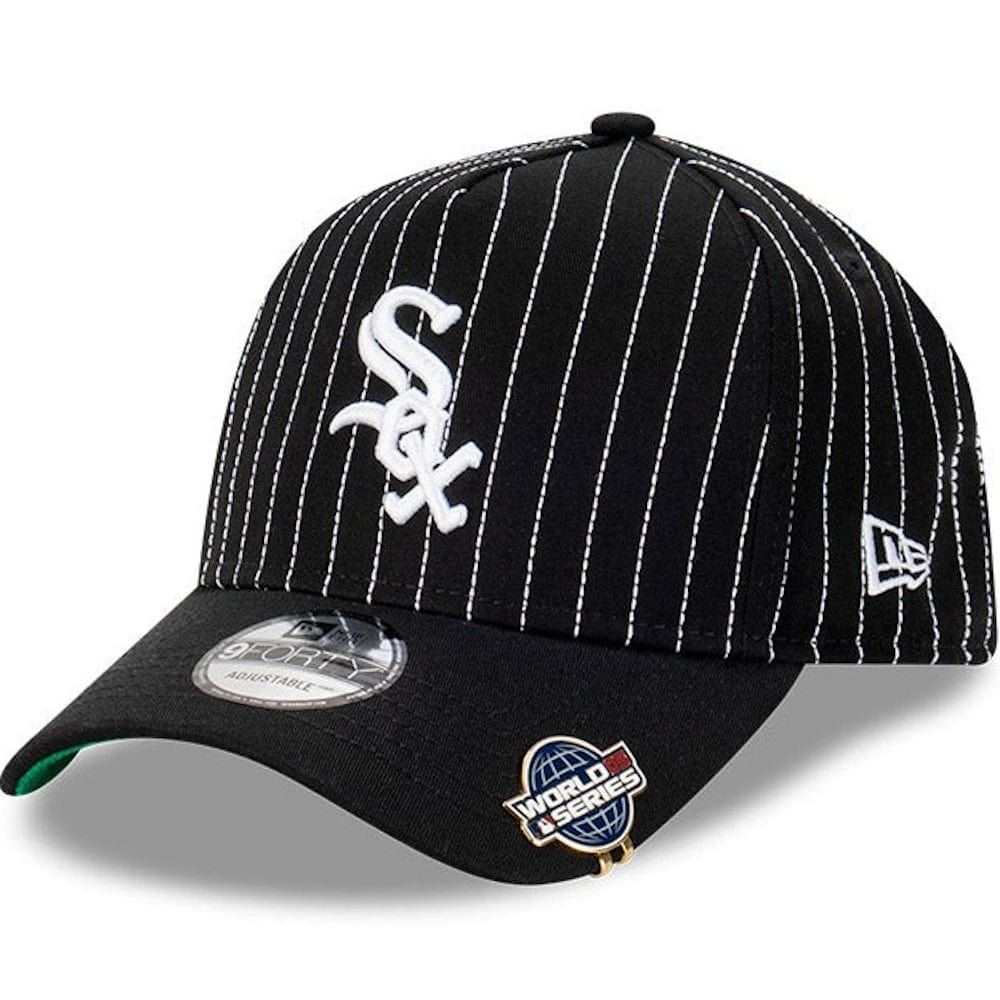 New Era 9FORTY Stitched Pin-Striping A-Frame Snapback Chicago White Sox - Black
