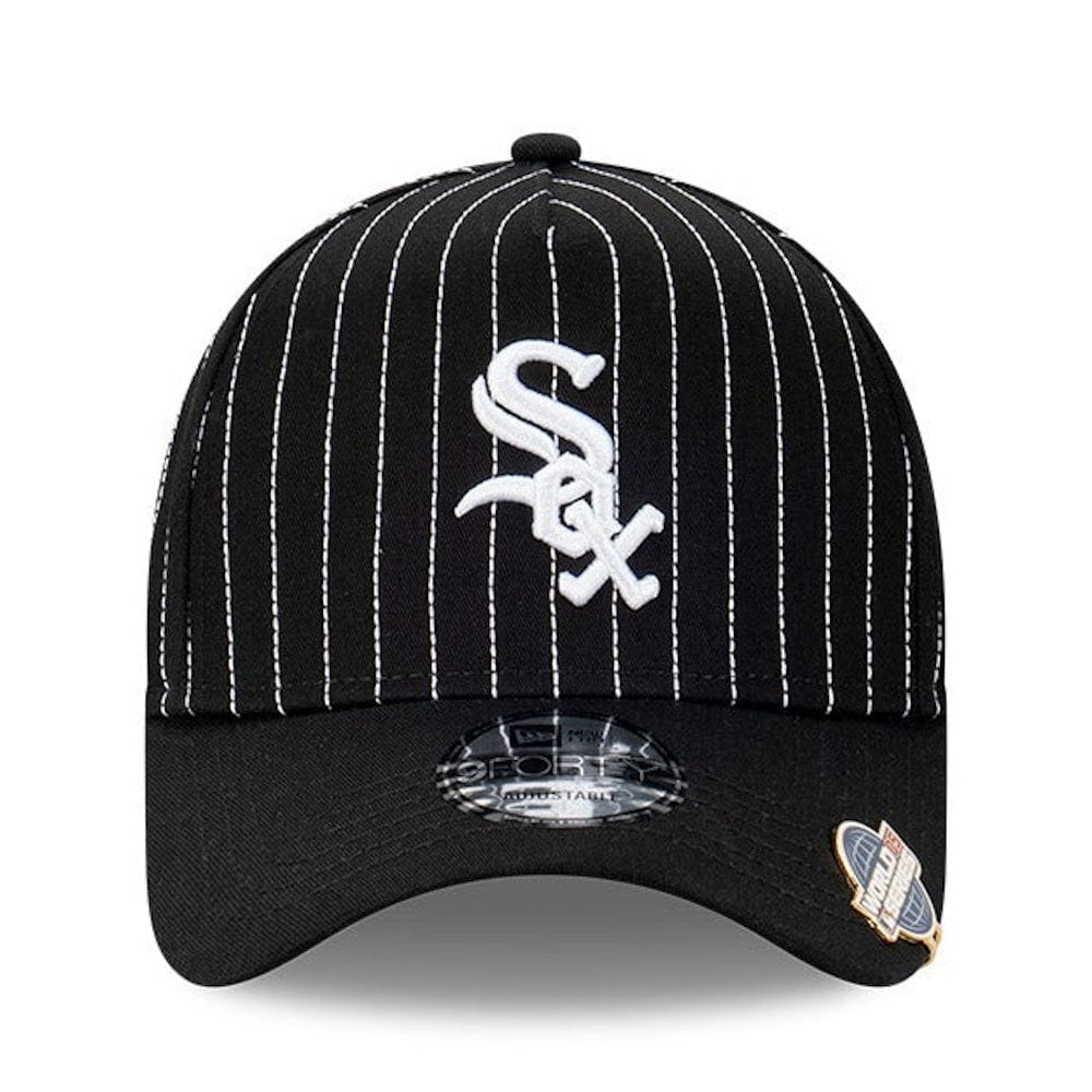 New Era 9FORTY Stitched Pin-Striping A-Frame Snapback Chicago White Sox - Black