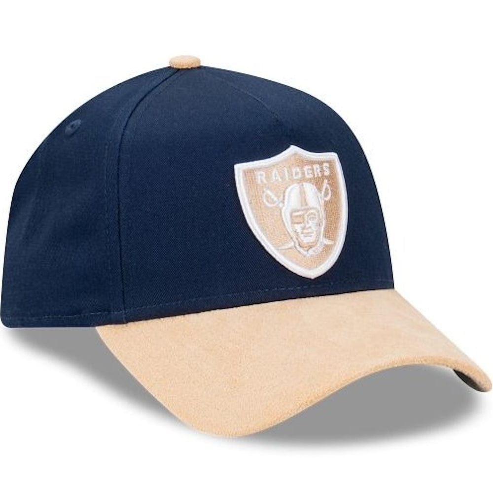 New Era 9FORTY Suede Brim A-Frame Snapback Las Vegas Raiders - Oceanside Blue / Oatmilk