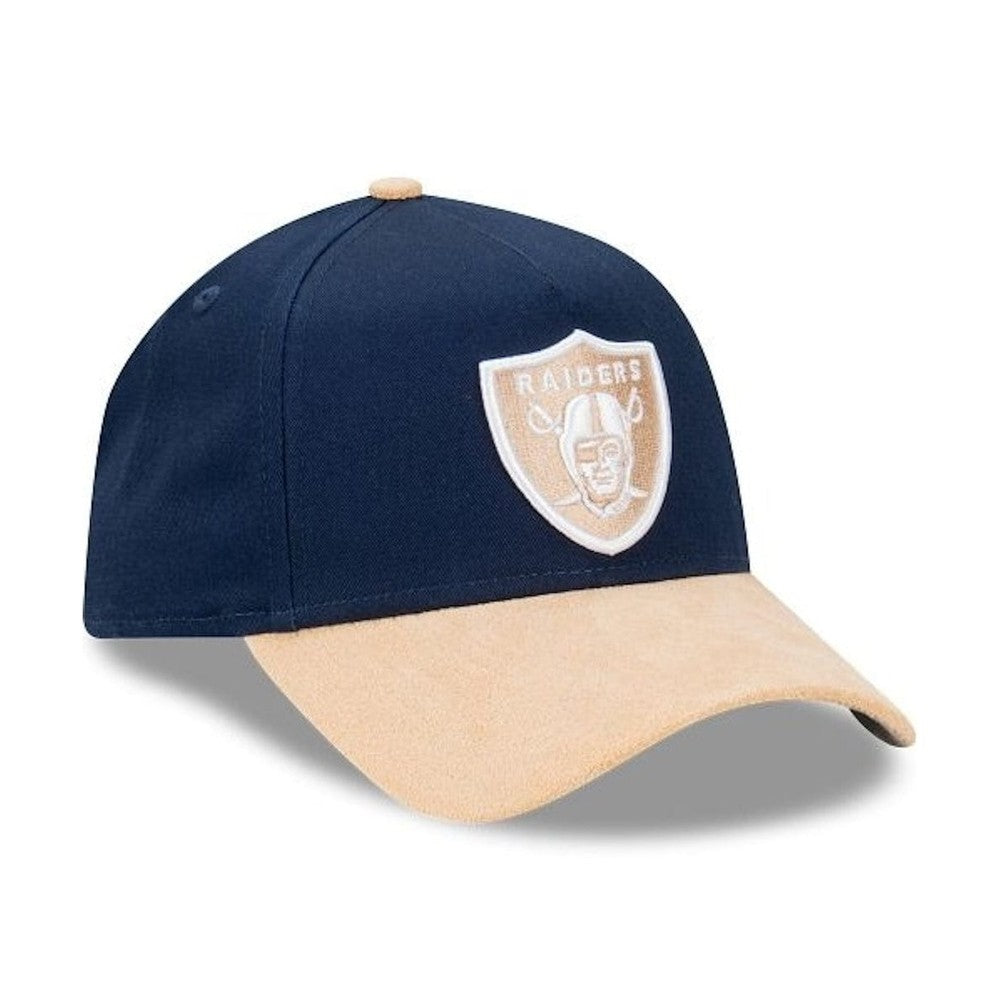 New Era 9FORTY Suede Brim A-Frame Snapback Las Vegas Raiders - Oceanside Blue / Oatmilk