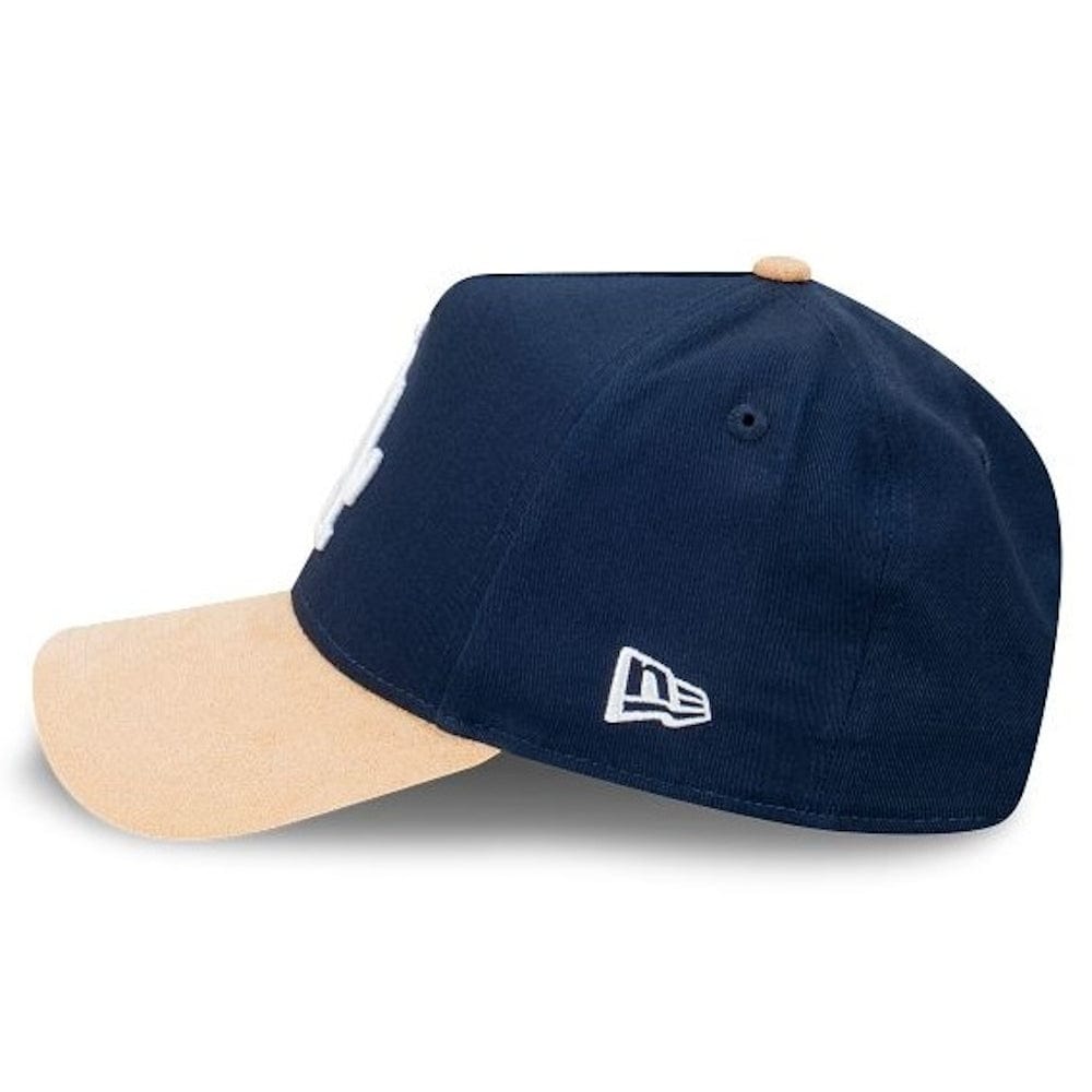 New Era 9FORTY Suede Brim A-Frame Snapback Los Angeles Dodgers - Oceanside Blue / Oatmilk