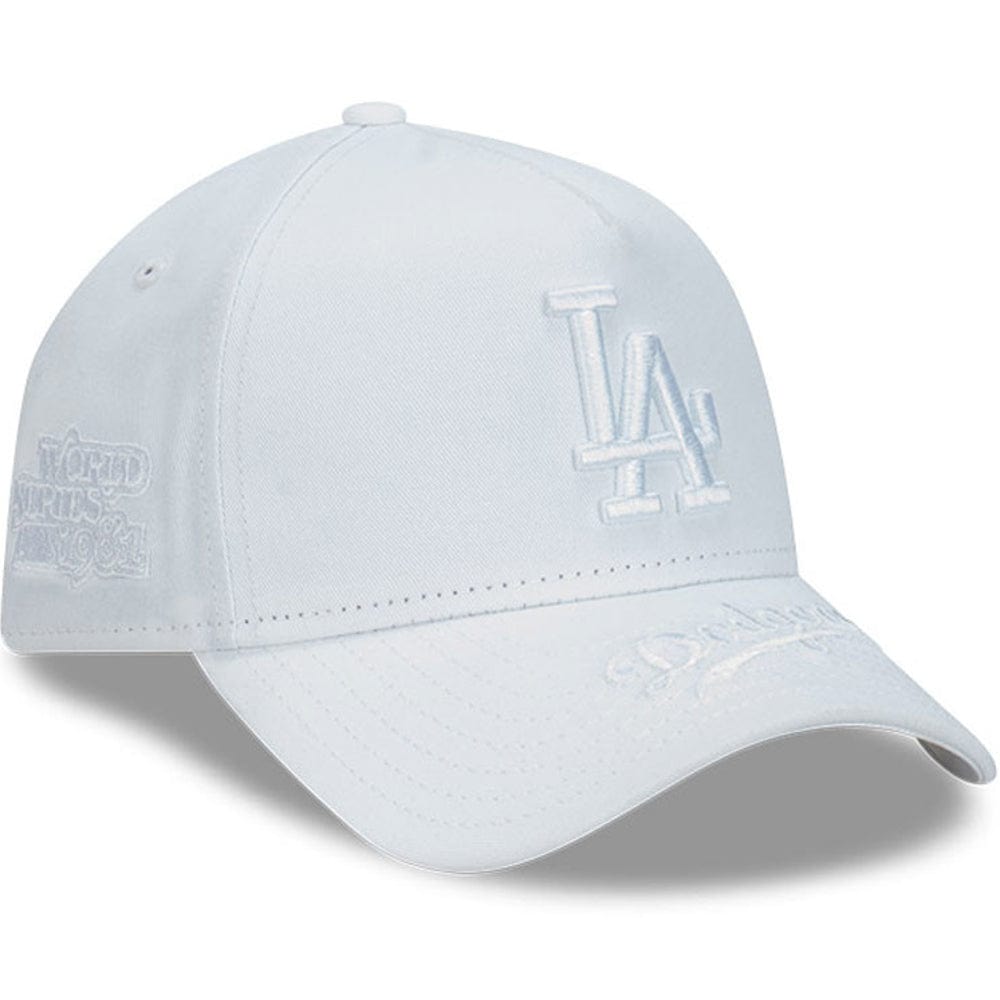 New Era 9FORTY Tonal Visor Hit A-Frame Snapback Los Angeles Dodgers - White / White