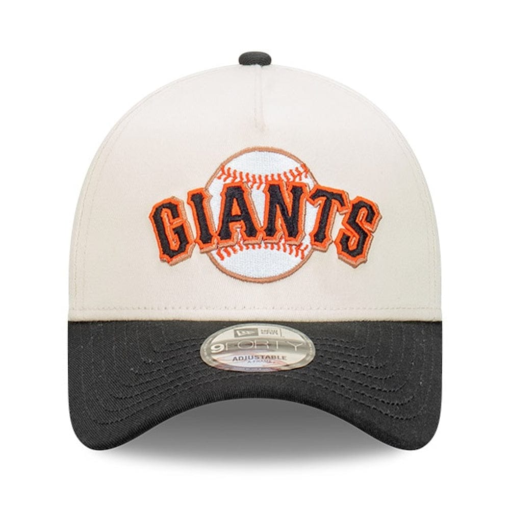 New Era 9FORTY Wordmark A-Frame Snapback San Fransisco Giants - Chrome White / Black