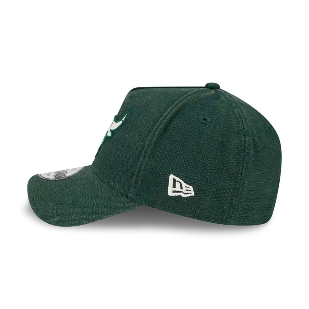 New Era 9FORTY Washed Canvas A-Frame Chicago Bulls - Dark Green - Image 2