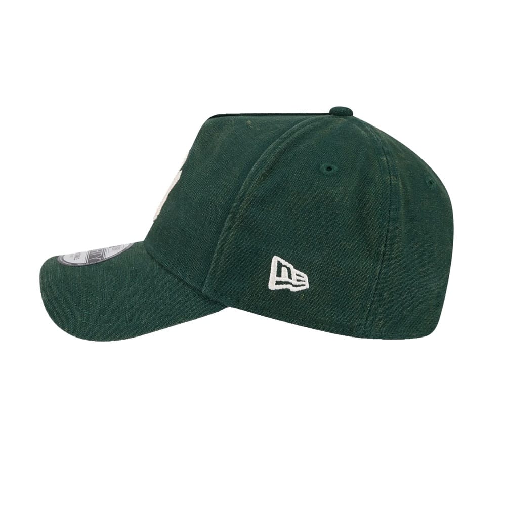New Era 9FORTY Washed Canvas A-Frame New York Yankees - Dark Green - Image 2