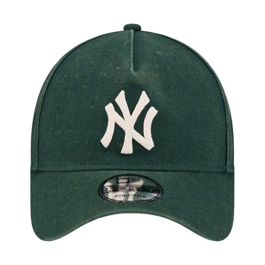 New Era 9FORTY Washed Canvas A-Frame New York Yankees - Dark Green
