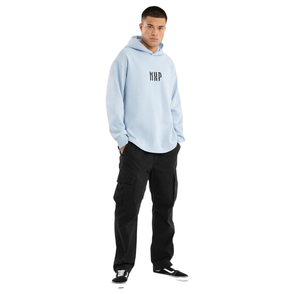 NXP Dominate Relaxed Curved Hoodie - Skyway