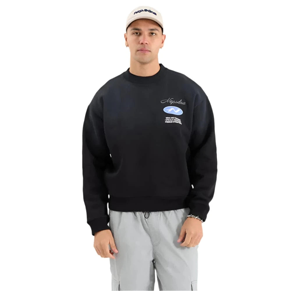 NXP Reservation Box Fit Sweater - Jet Black