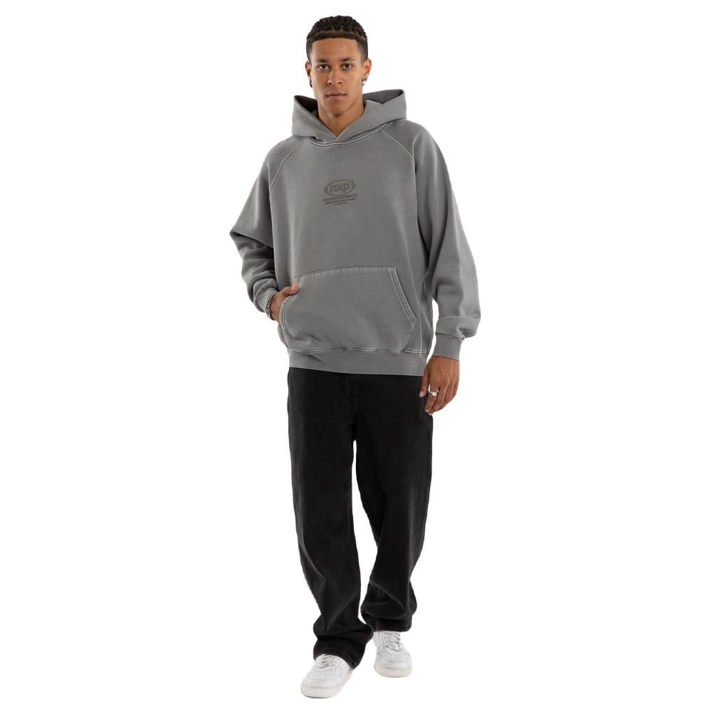 NXP Rhythm Raglan Fleece Hoodie - Pigment Frost Grey