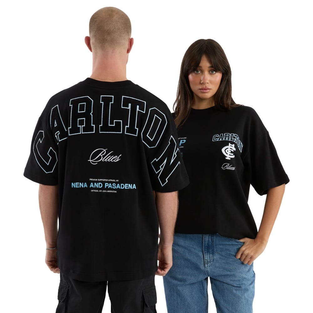 NXP X AFL Carlton Stadium Loopback Tee - Black