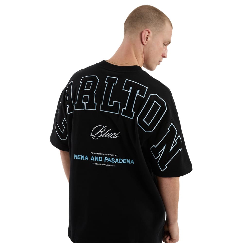 NXP X AFL Carlton Stadium Loopback Tee - Black