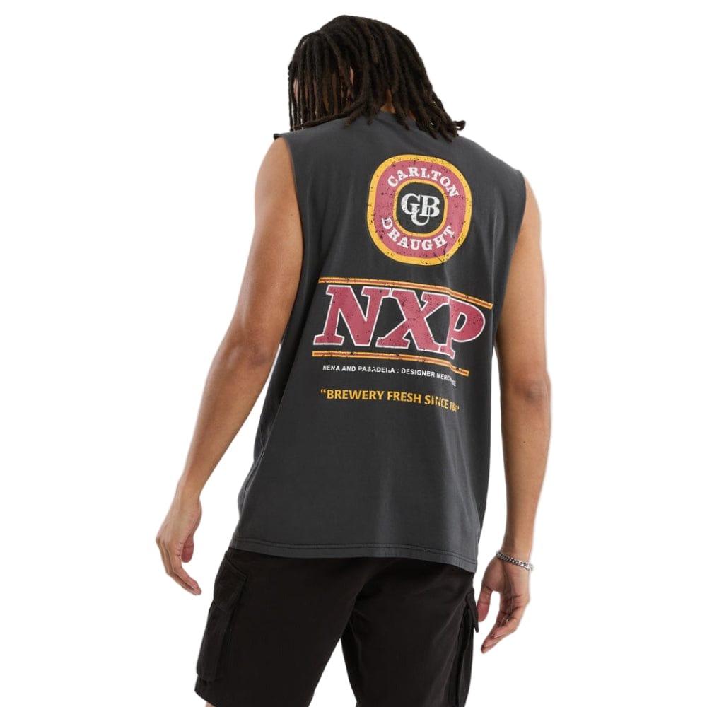 NXP X Carlton Draught Comical Relaxed Muscle Tee - Pigment Black