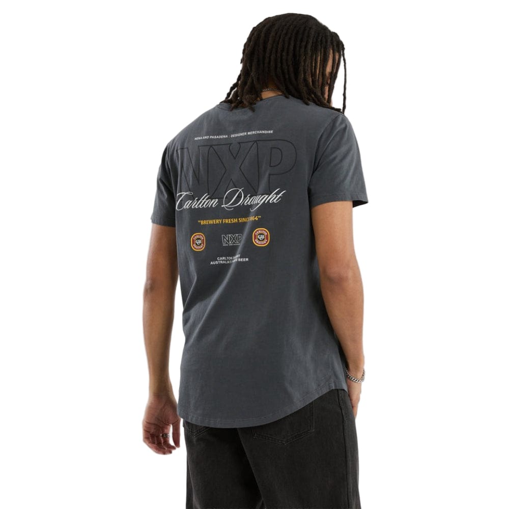 NXP X Carlton Draught General Dual Curved Tee - Pigment Asphalt