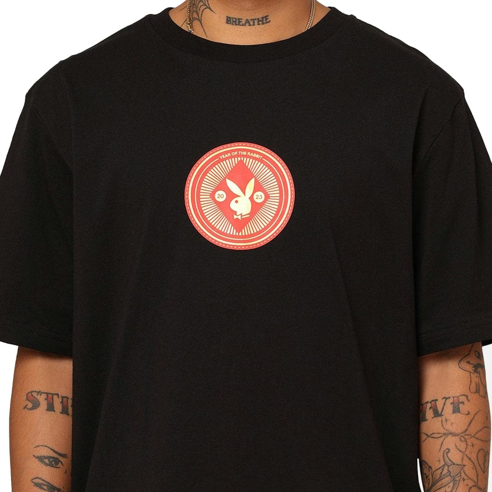 Playboy Year Of The Rabbit Original Fit Tee - Black