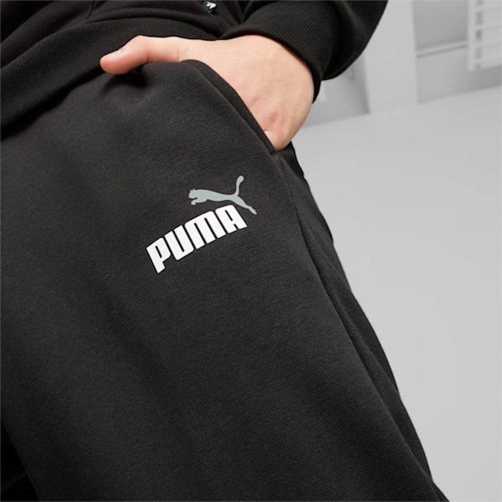 PUMA Essentials 2 Colour Logo Pants - Black
