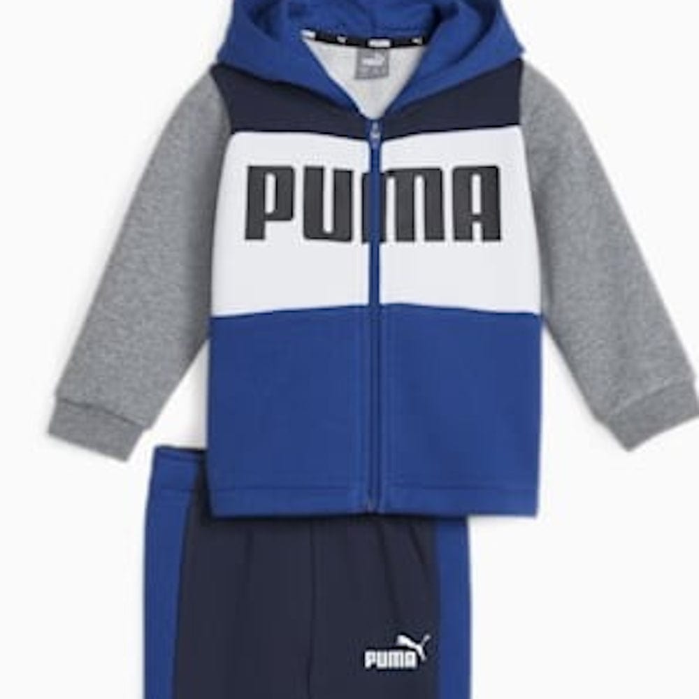 PUMA Infants Minicats Colourblock Jogger Suit - Cobalt Glaze