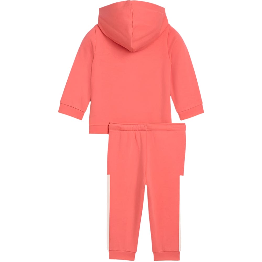 PUMA Infants Minicats Essentials Block Hooded Set - Peach Frost
