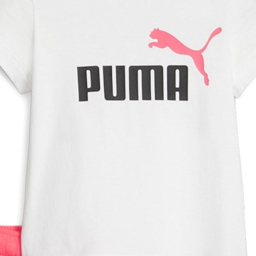 PUMA Infants Minicats Tee & Shorts Set - Electric Blush