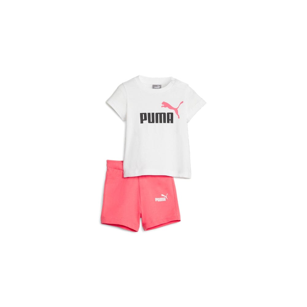 PUMA Infants Minicats Tee & Shorts Set - Electric Blush