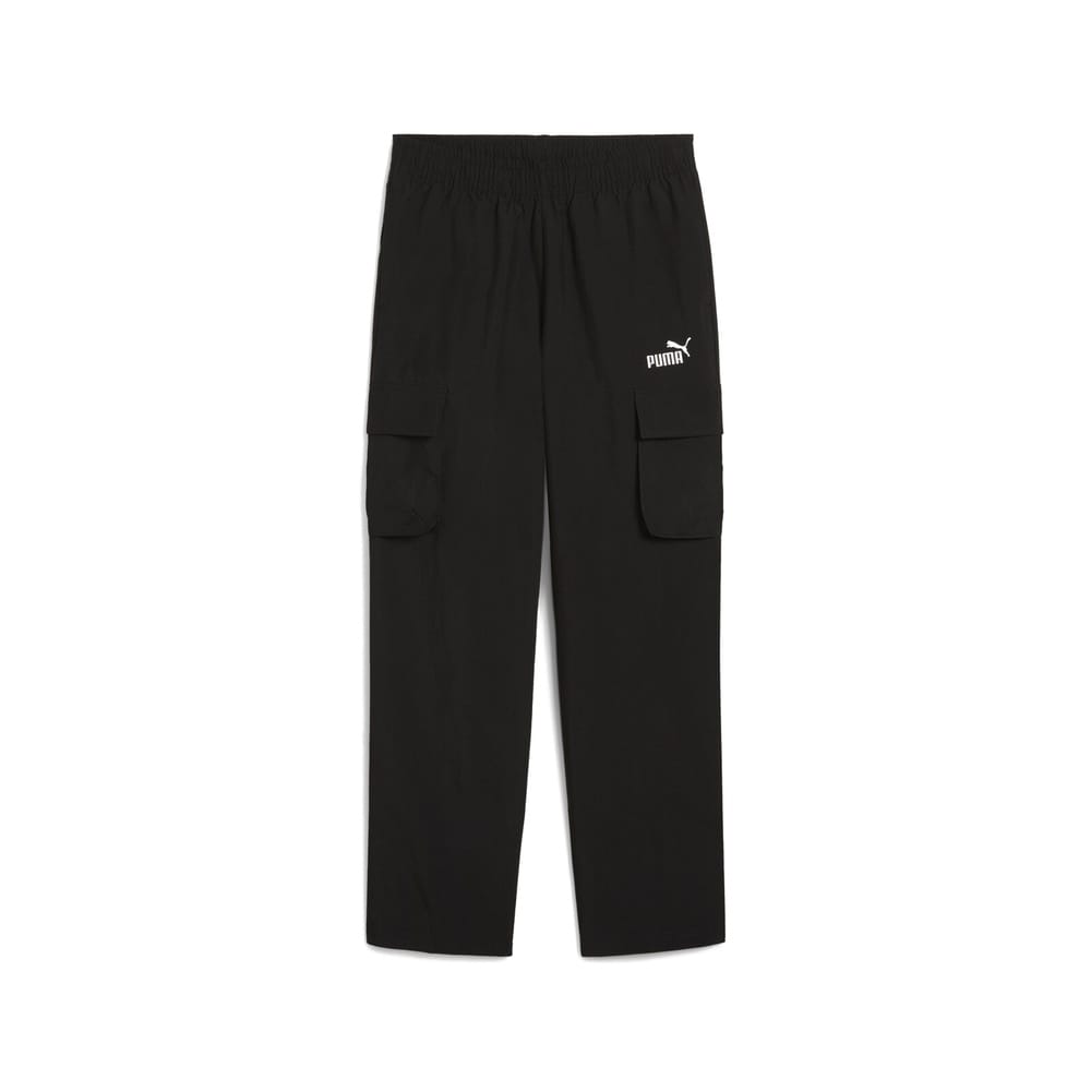 PUMA Kids Essentials 1 Logo Woven Cargo Pant - Black