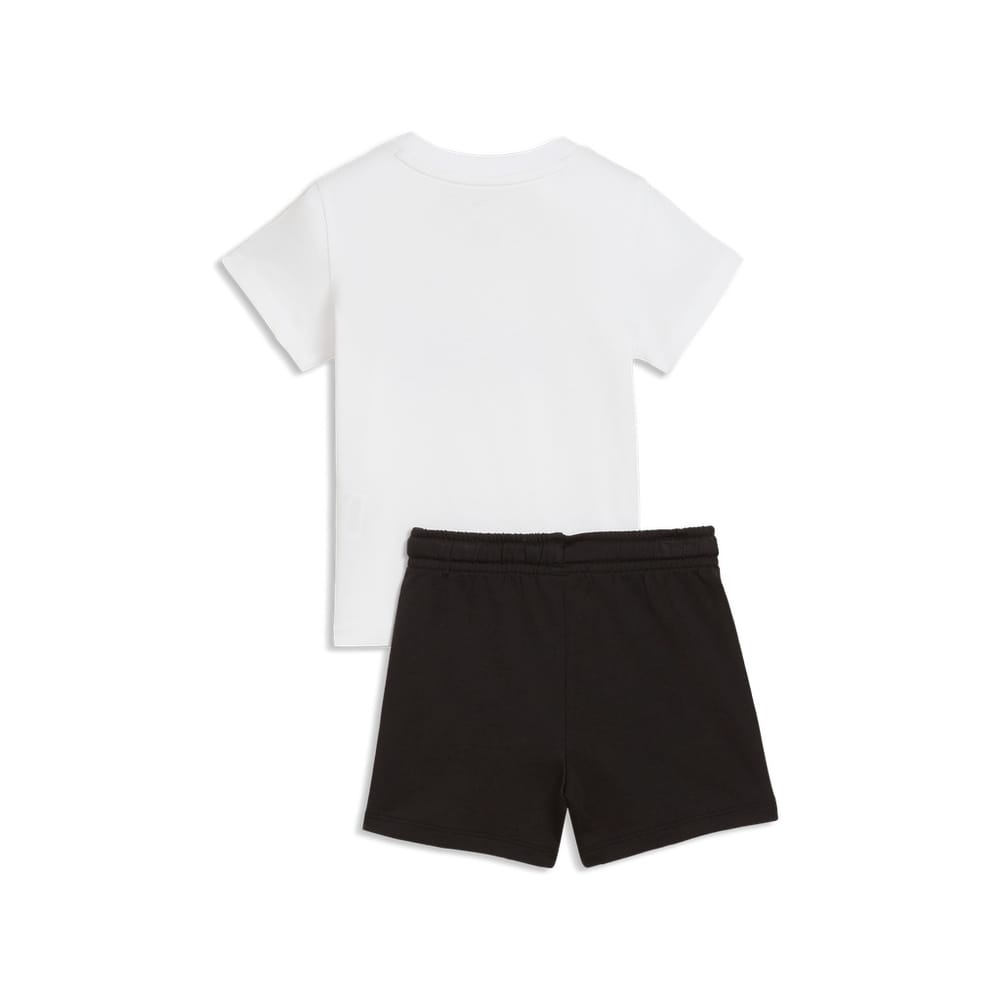 PUMA Minicats Essentials Tee and Shorts Set Infants - White / Black