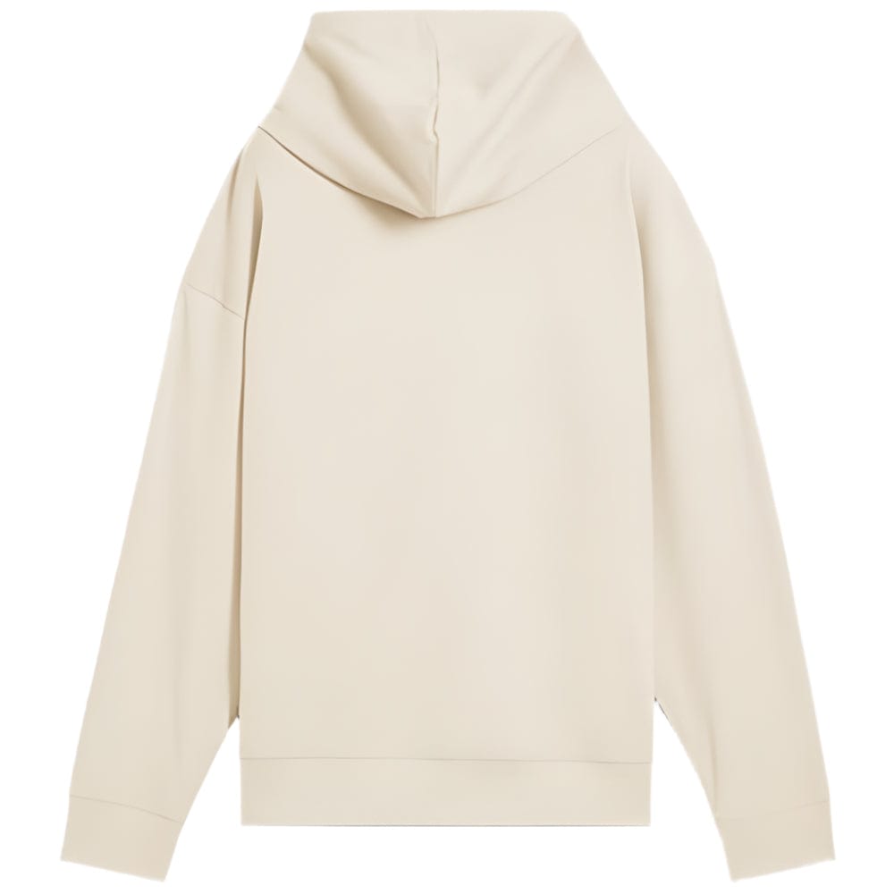 PUMA Womens ESS ELEVATED Comfort Rib Hoodie - Alpine Snow