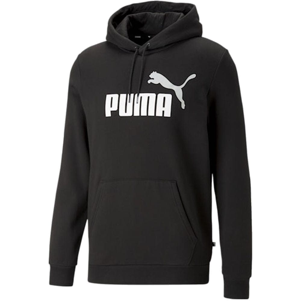 PUMA Essentials+ 2 Colour Big Logo Hoodie - Black / White