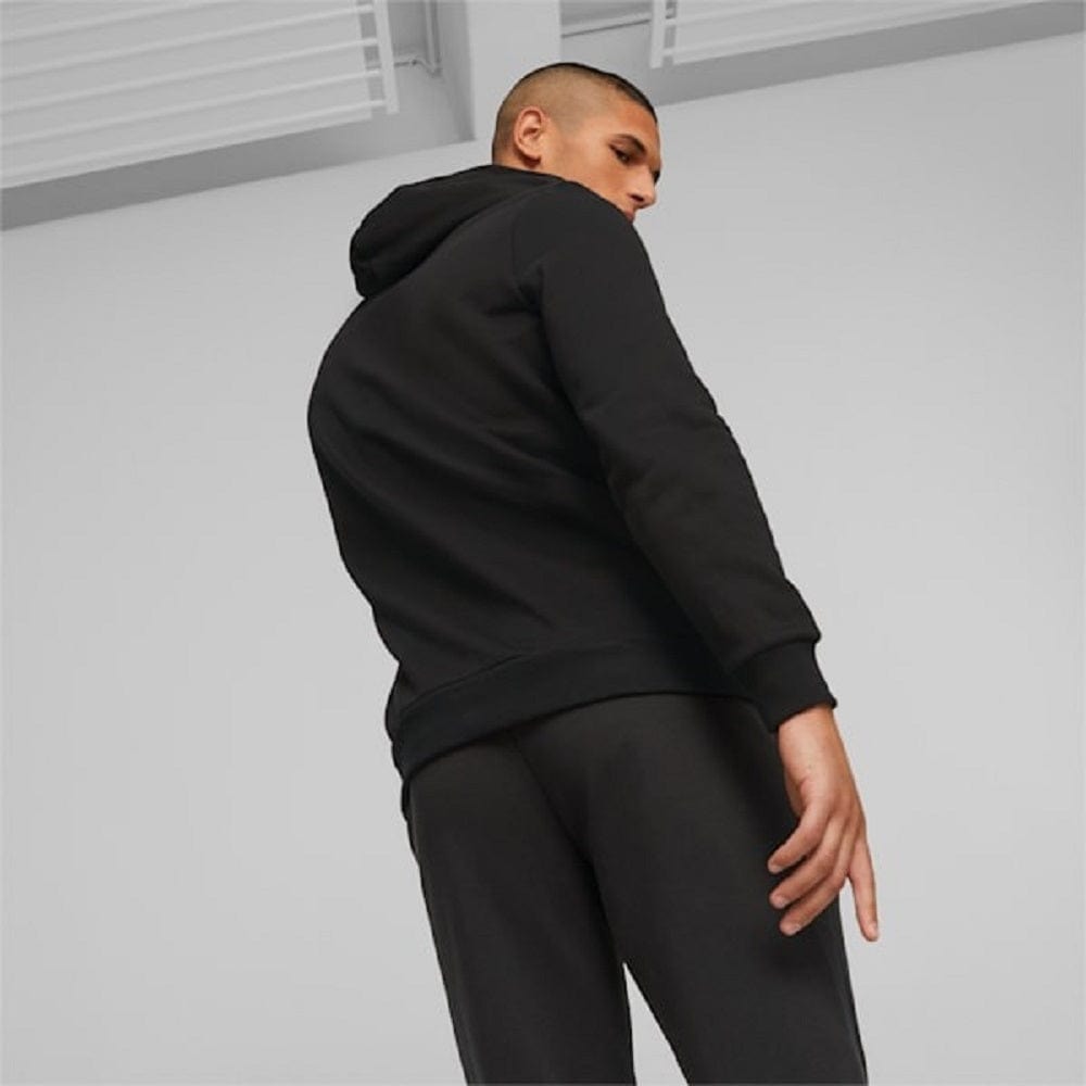 PUMA Essentials+ 2 Colour Big Logo Hoodie - Black / White