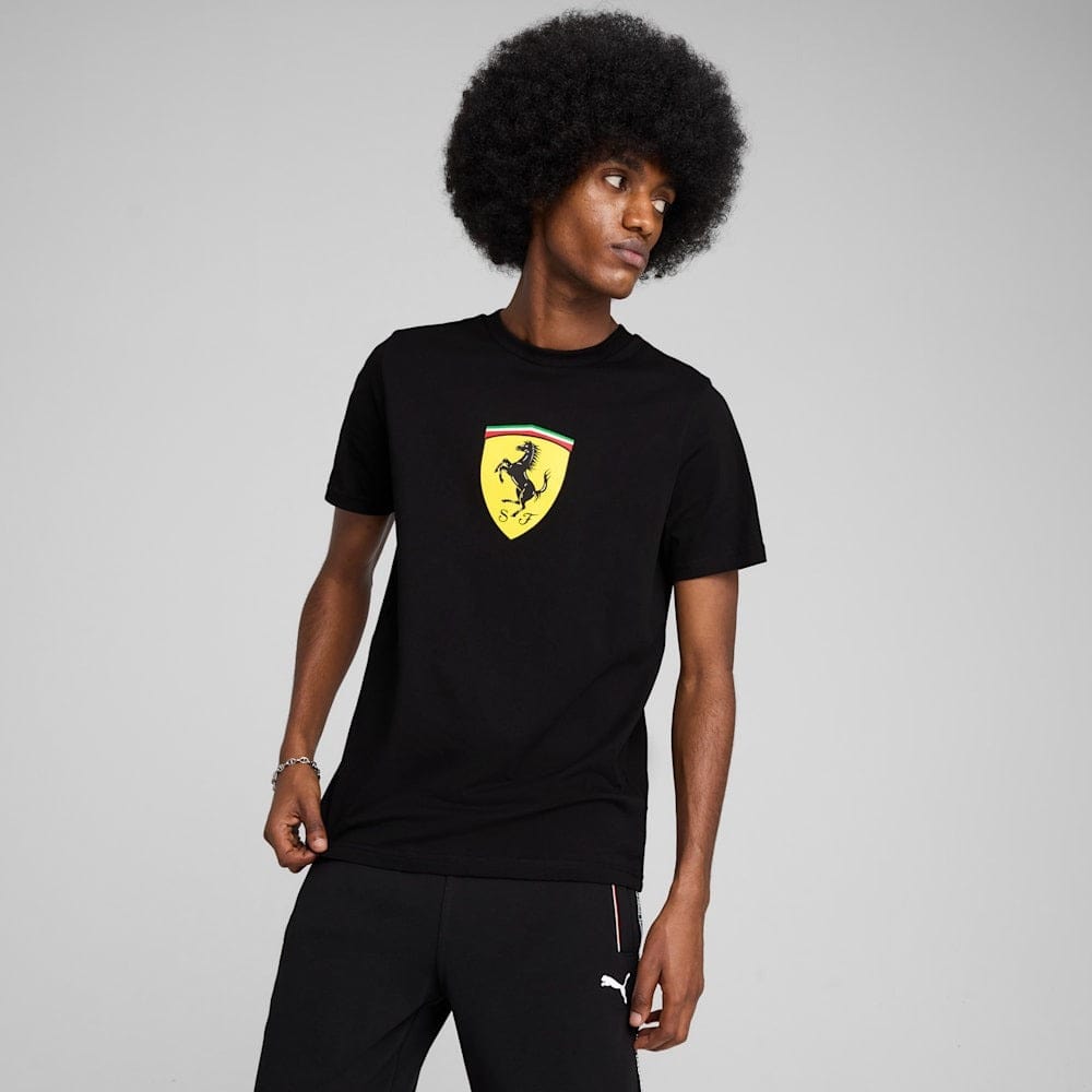 PUMA Ferrari Race Coloured Big Shield Tee - Black