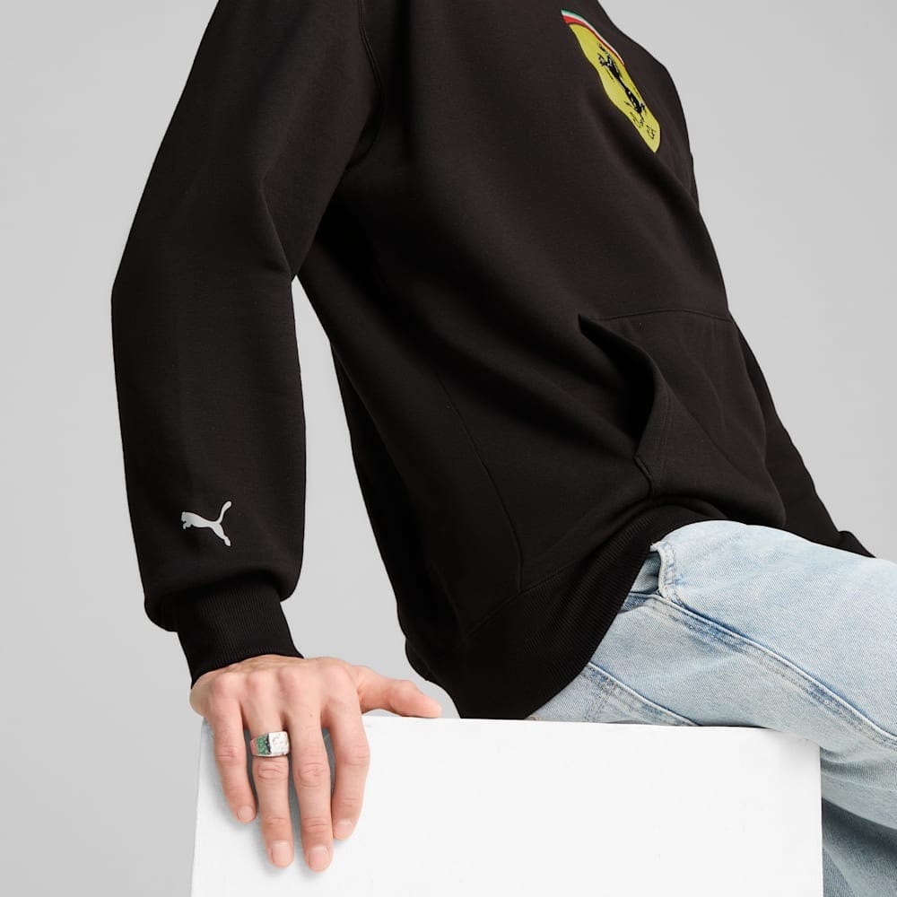 PUMA Scuderia Ferrari Race Big Shield Men's Hoodie - Black