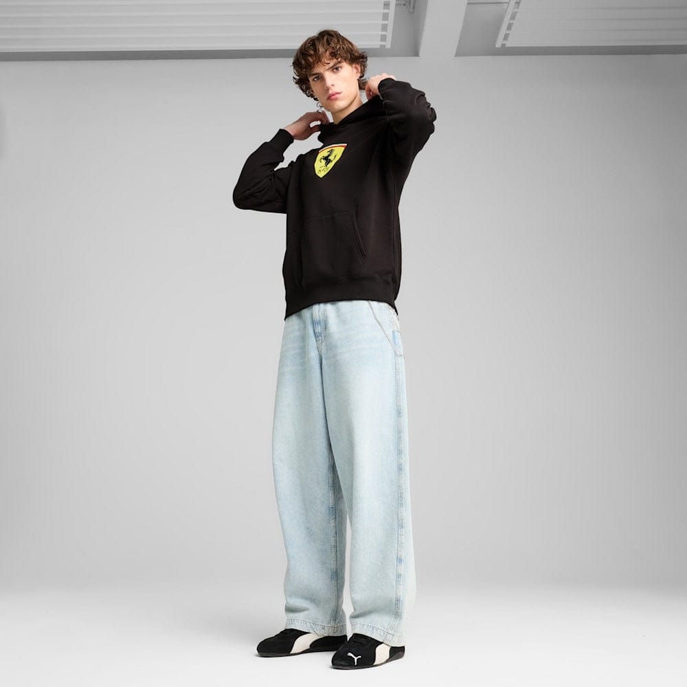 PUMA Scuderia Ferrari Race Big Shield Men's Hoodie - Black