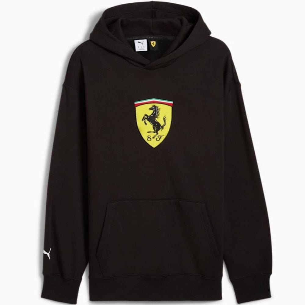 PUMA Scuderia Ferrari Race Big Shield Men's Hoodie - Black