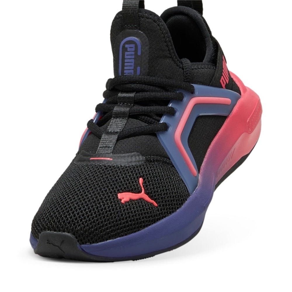 PUMA Kids Softride Enzo 5 - Black / Blue Crystal / Peach