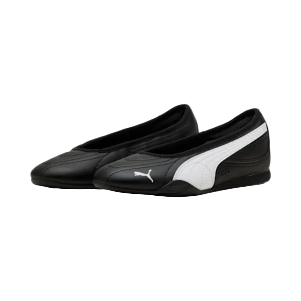 PUMA Women's Catch Soleil Ballerina - Black / White