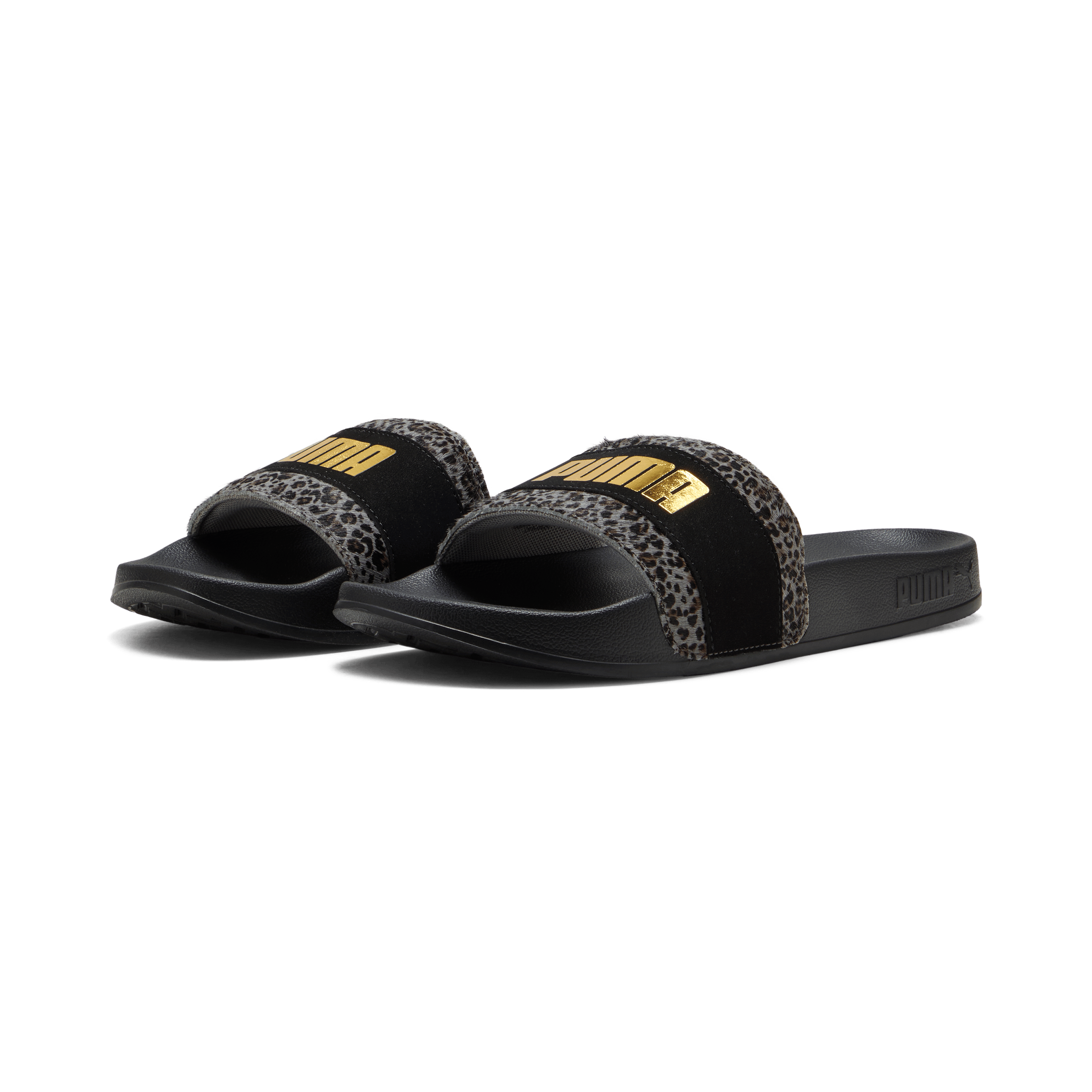 PUMA Womens Leadcat 2.0 Animal Flair Slide - Black