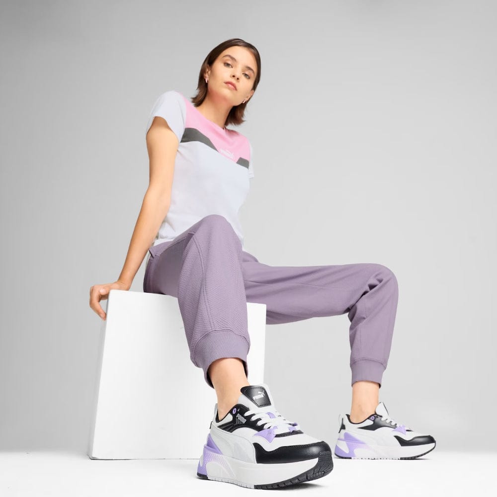 PUMA Womens R78 Disrupt - Black / Silver / Lavender