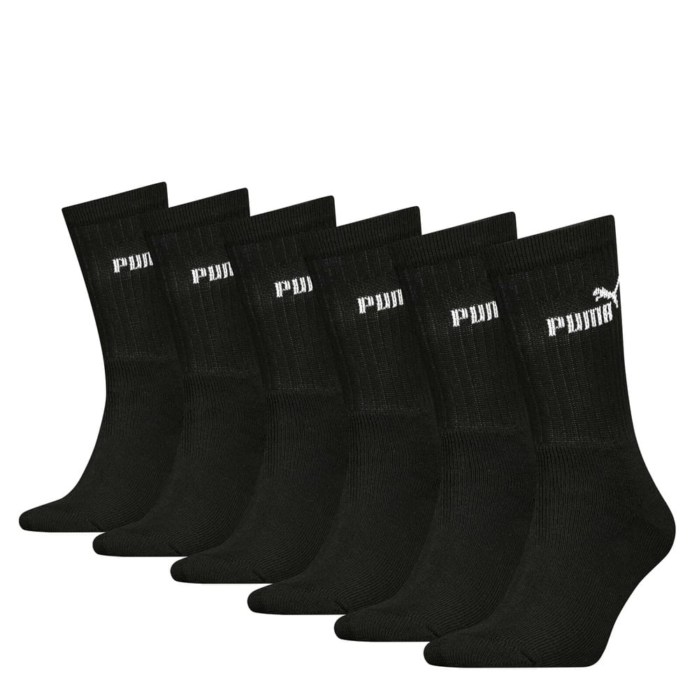 PUMA Elements Sneaker Socks 6 Pack - Black