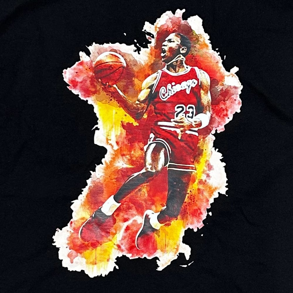 Retro Kings MJ Watercolour Tee - Black