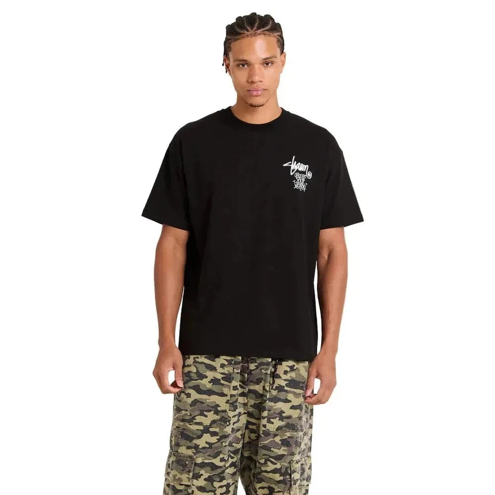 S / DOUBLE Choose Your Weapon Tee - Washed Black