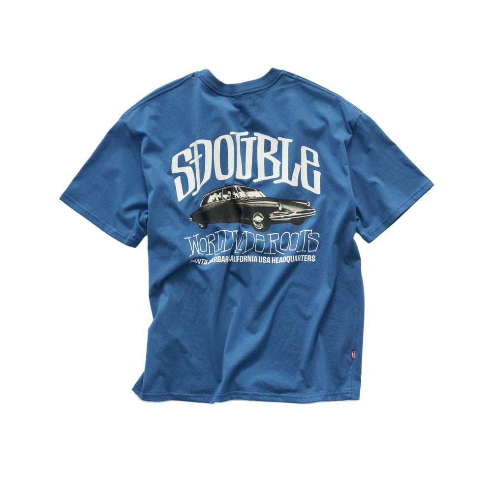 S / DOUBLE Citreon Tee - Pigment Warm Blue