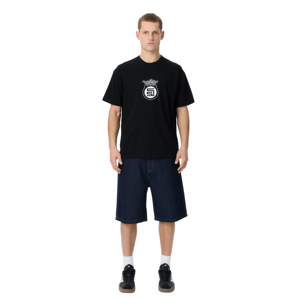 S / DOUBLE Crown Dot SS Tee - Black
