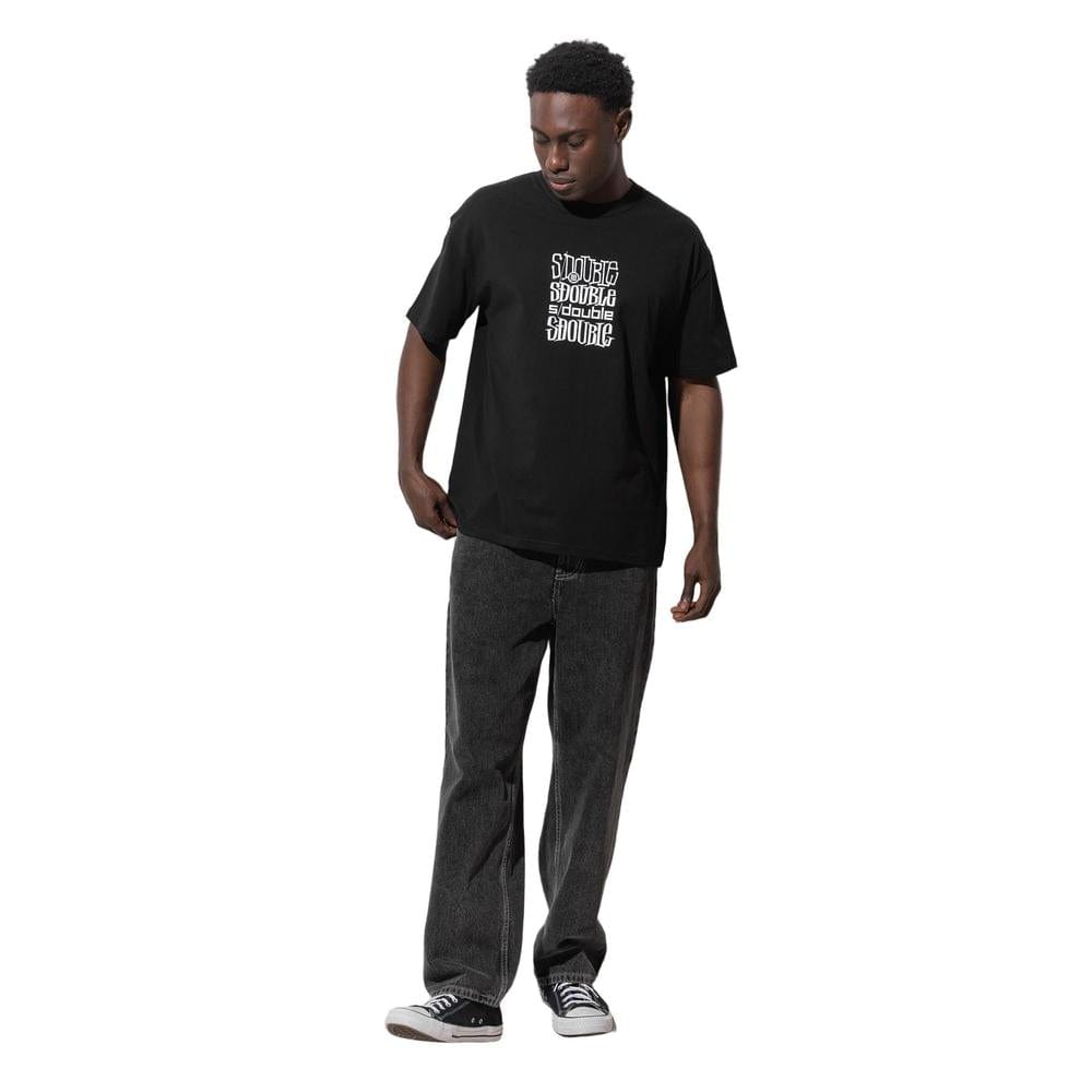 S / DOUBLE Logofest SS Tee - Black