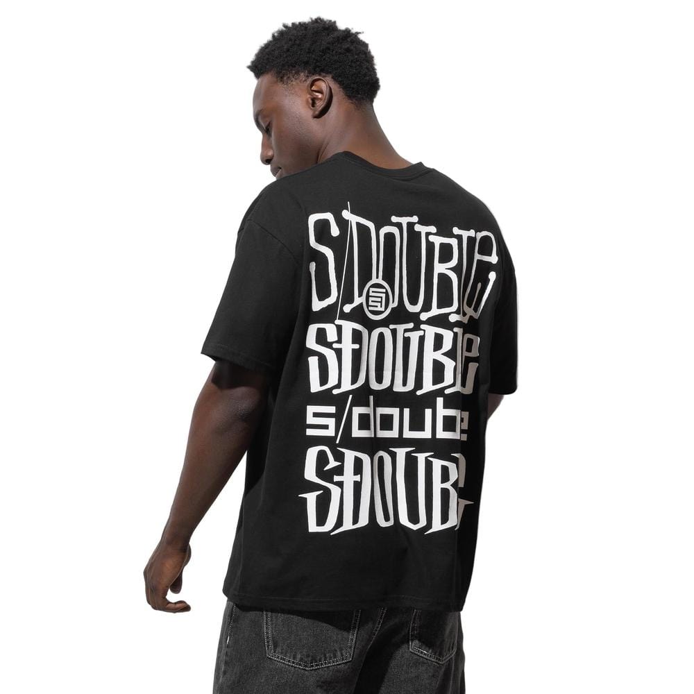 S / DOUBLE Logofest SS Tee - Black