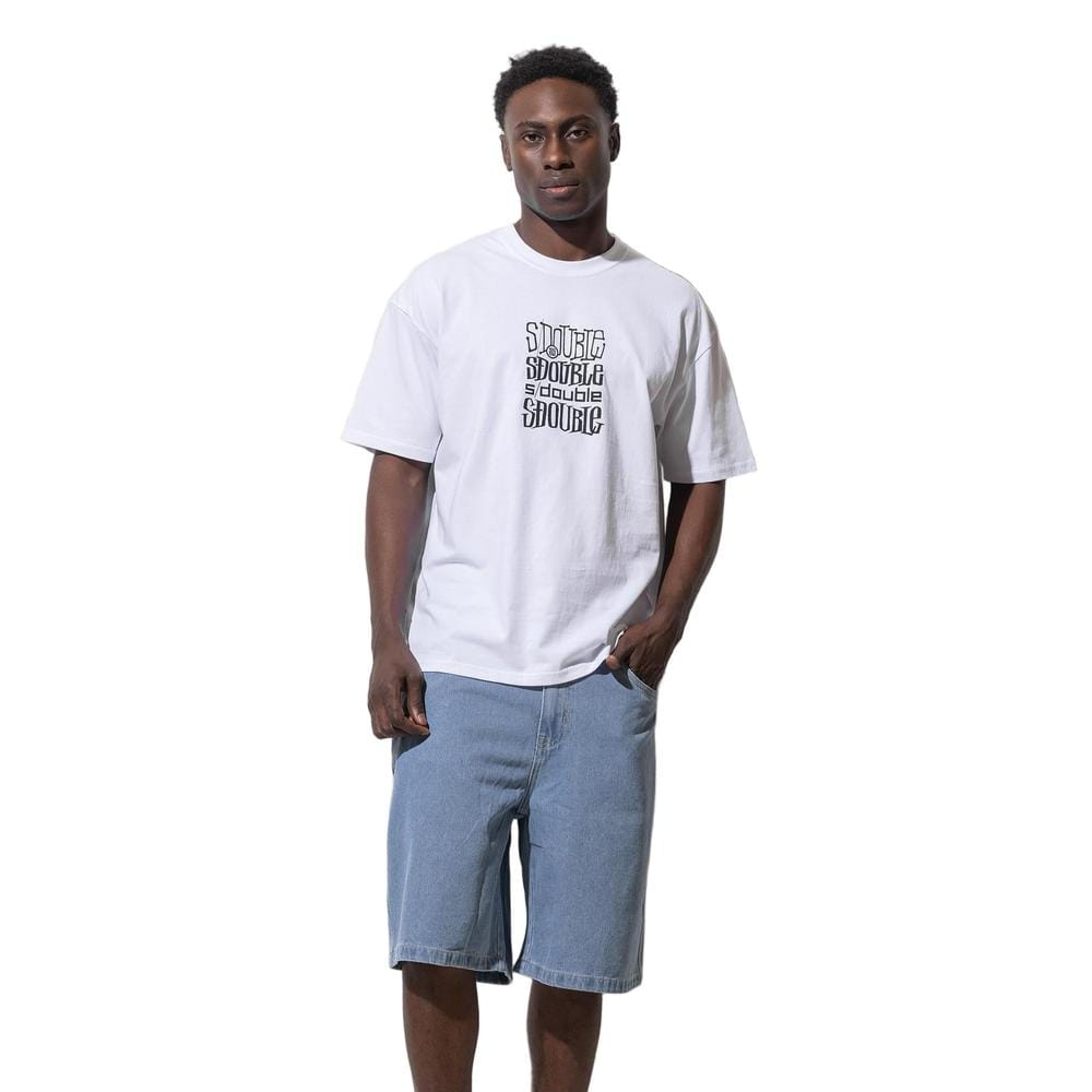 S / DOUBLE Logofest SS Tee - White