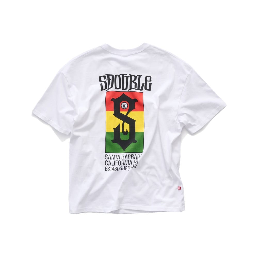 S / DOUBLE Roots Flag Tee - White