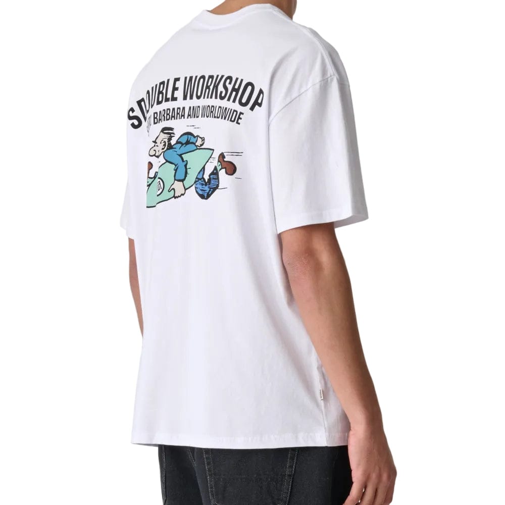S / DOUBLE Running Man SS Tee - White