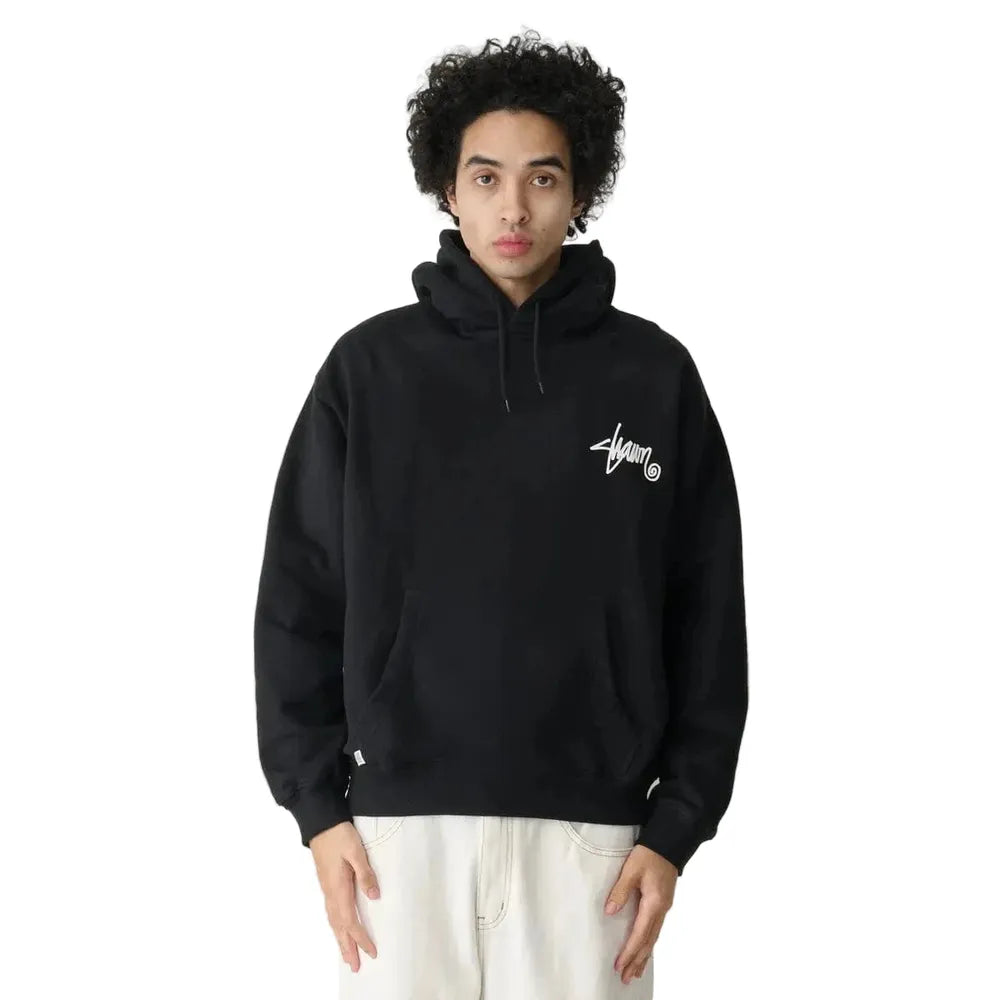 S / DOUBLE Shawn Script Hood - Black / White