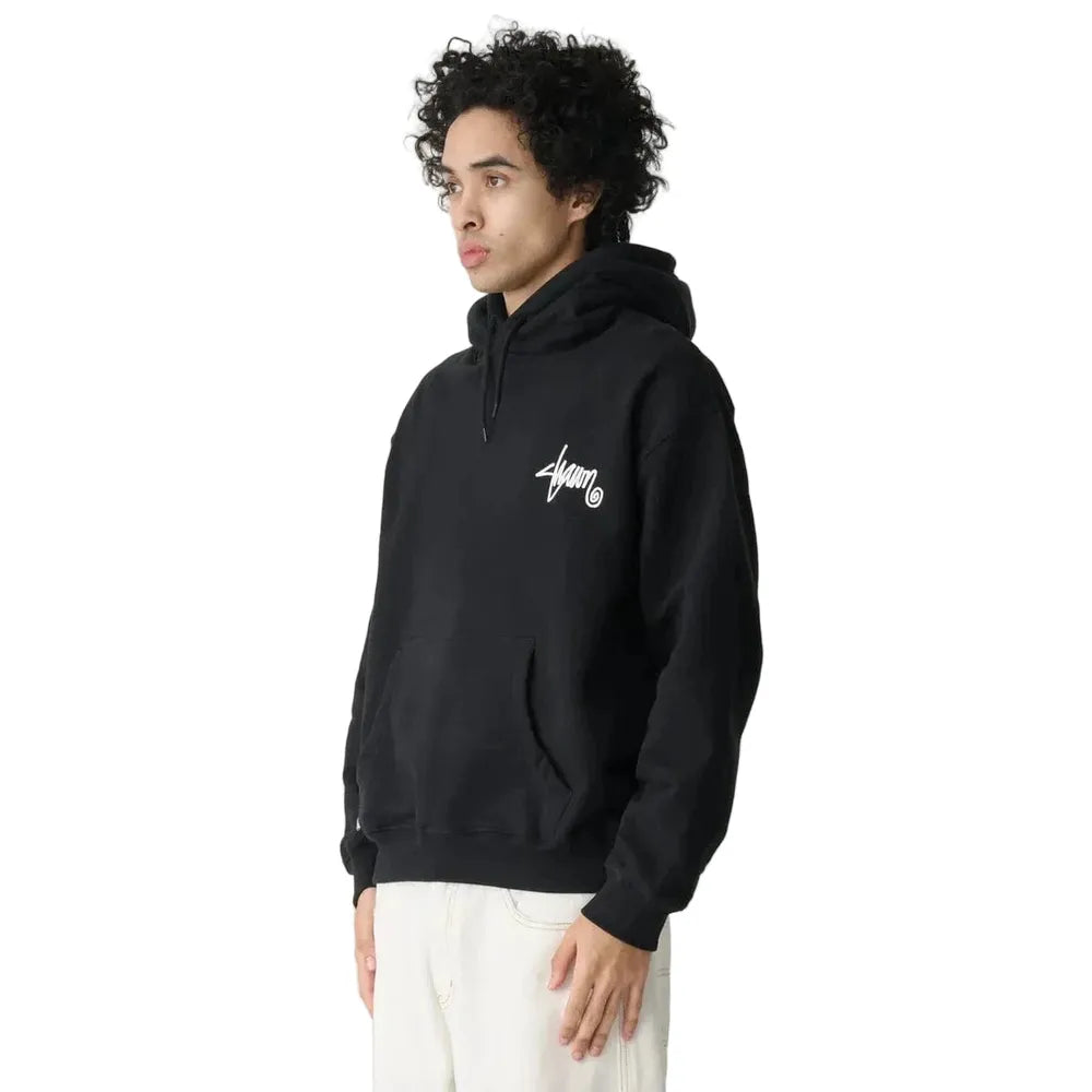 S / DOUBLE Shawn Script Hood - Black / White