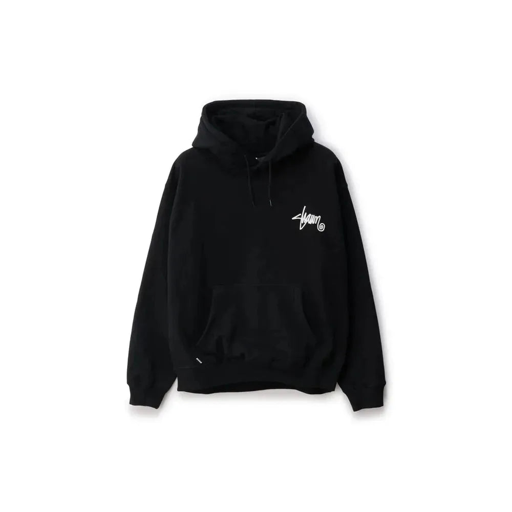 S / DOUBLE Shawn Script Hood - Black / White
